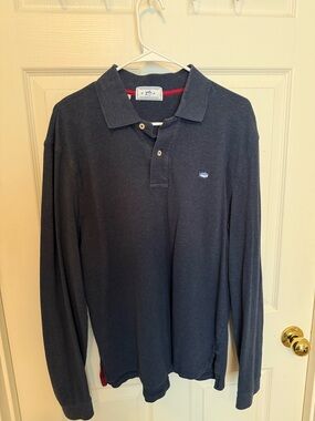 Southern Tide Men's Long-Sleeve Polo in Navy